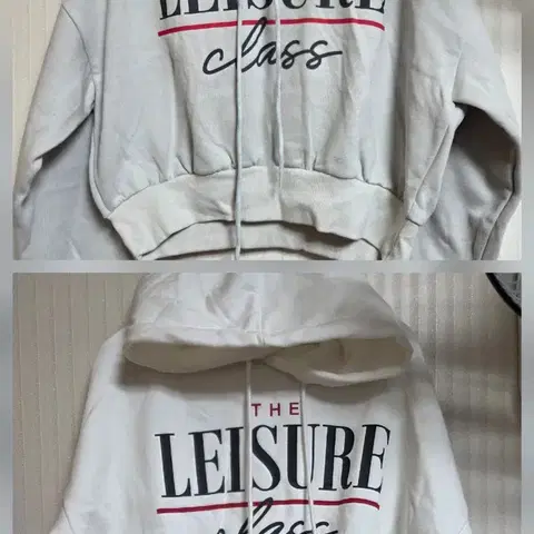 새상품 기모 후드 크롭티 2벌 일괄