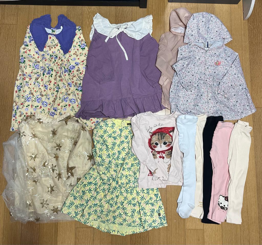 무료배송)여아 100사이즈 전후 원피스 일괄판매