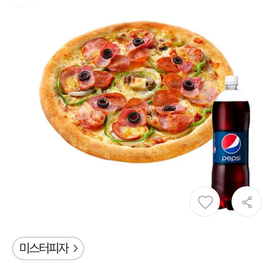 미스터피자 콤비네이션 L+콜라1.25