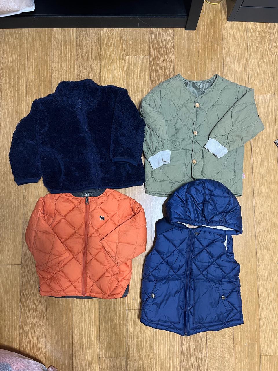 무료배송)남아 100사이즈 간절기 얇은 점퍼 일괄