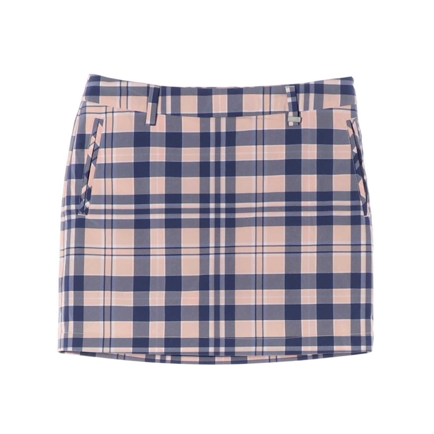 아디다스 골프 핑크 퍼플 체크 미니 스커트 치마 스코트 치마바지 S