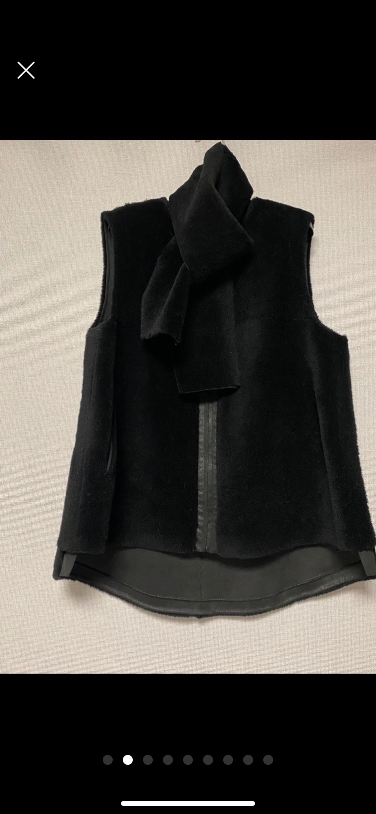 에셀리아 양면 베스트+머플러 세트