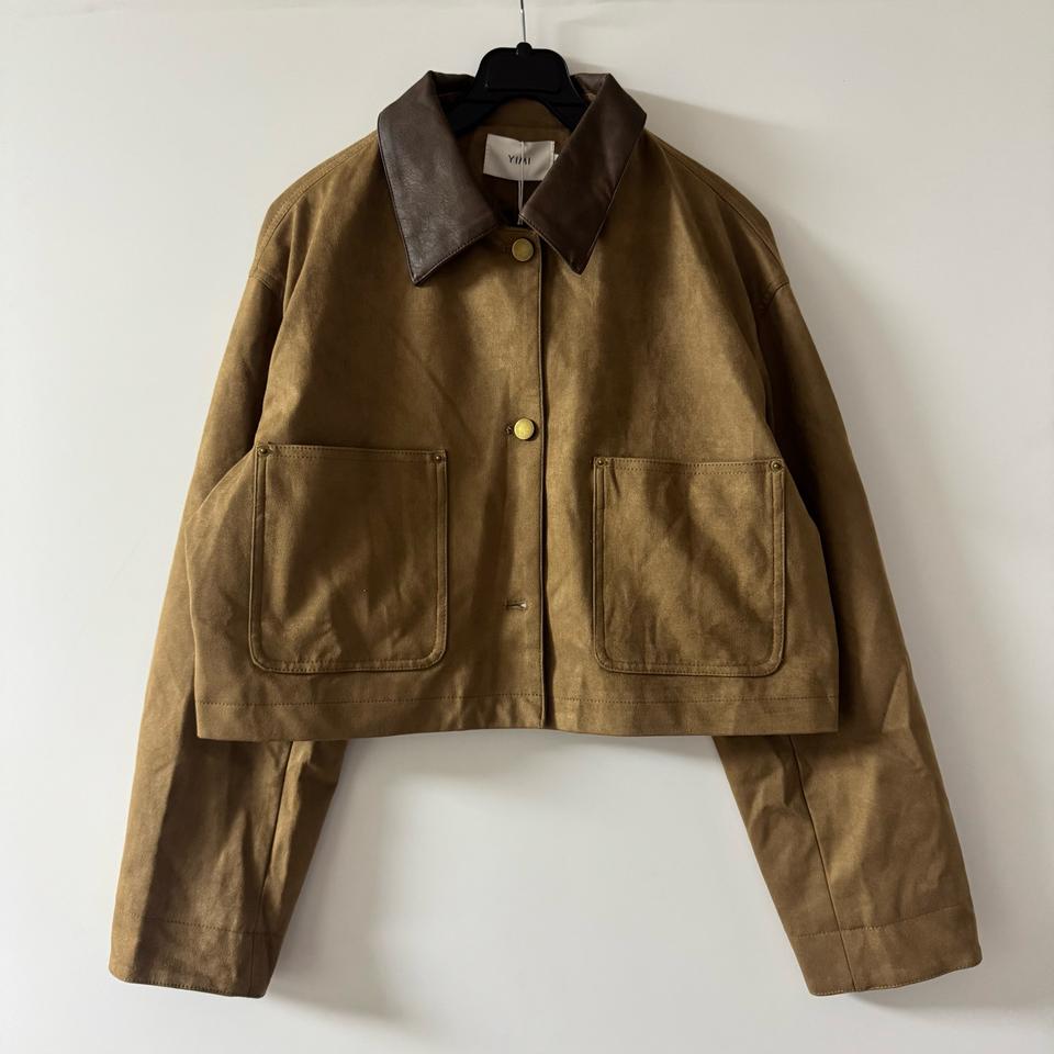 새상품 여자 스웨이드 자켓 (베이지)