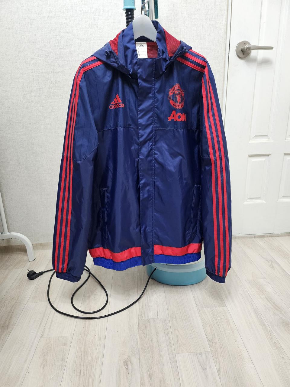 (100)L ☆초대장급☆ 아디다스 맨유 [남빨] 레인자켓 바람막이