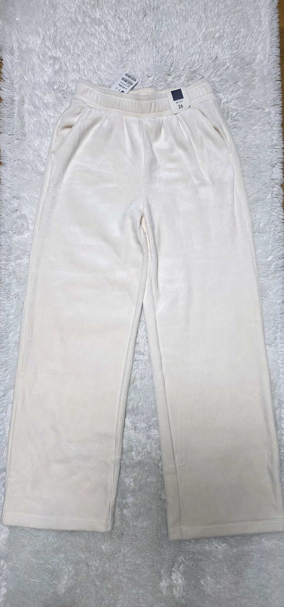 새상품>폴햄 아이보리 코듀로이 와이드 팬츠 26사이즈