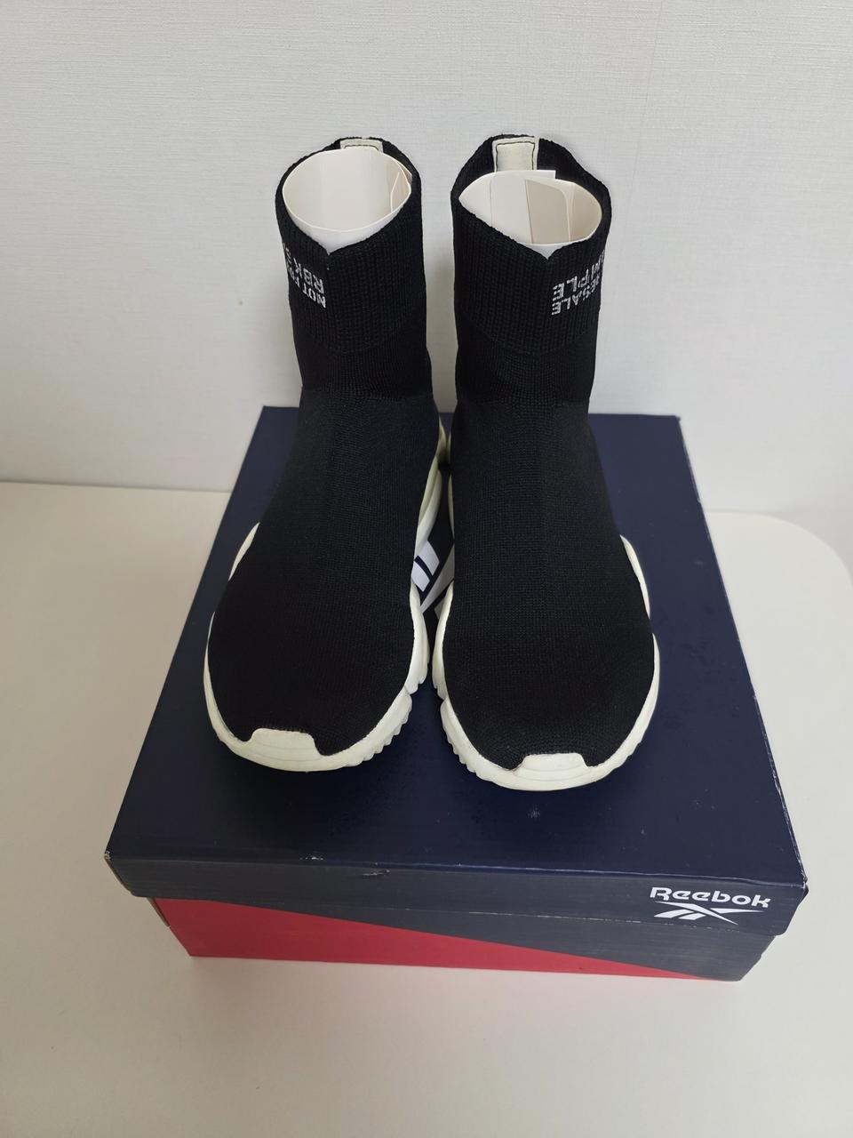 리복 삭스  니트 운동화 블랙 235mm