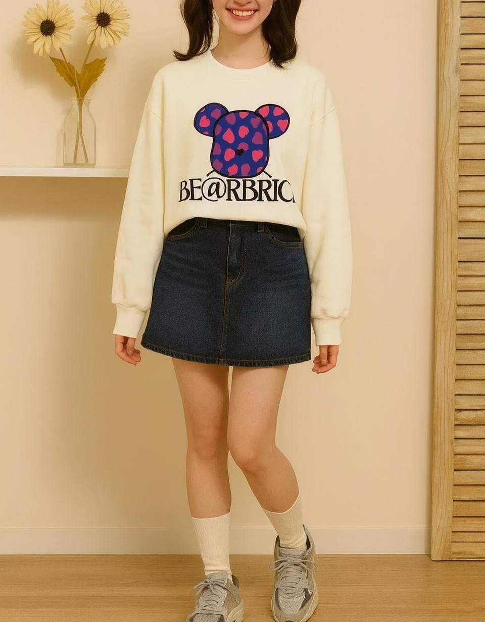 프린팅 여성 맨투맨 티셔츠