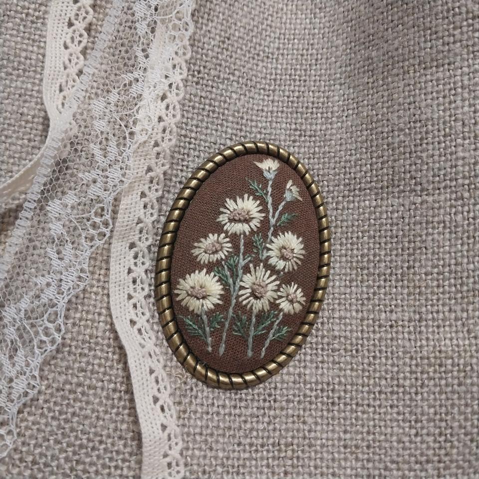 프랑스자수 브로치(할인)