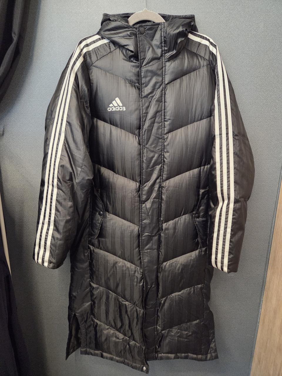 아디다스 롱경량패딩