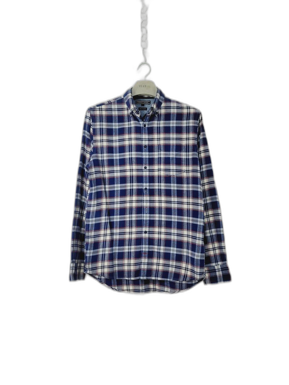 TOMMY HILFIGER 타미힐피거 추동용 체크 긴팔남방셔츠