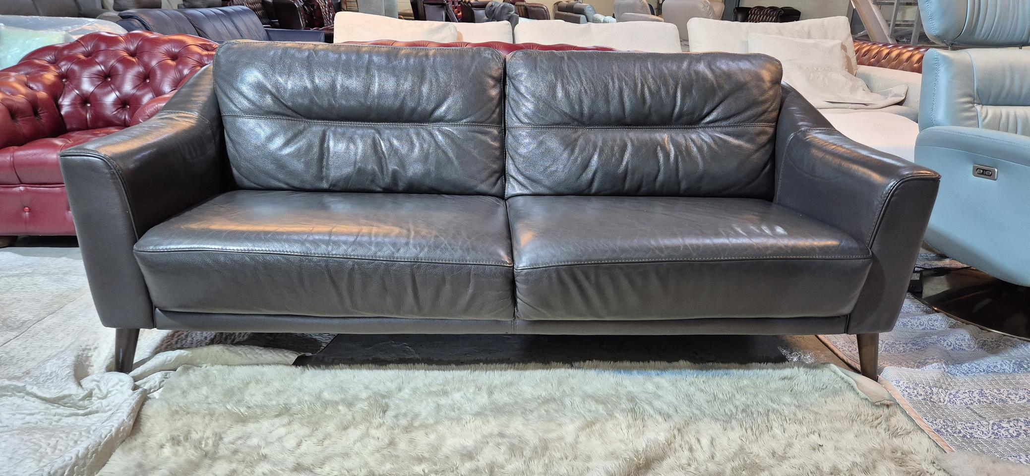 까사미아 3인 천연가죽 소파쇼파 서울경기근거리 무료배송