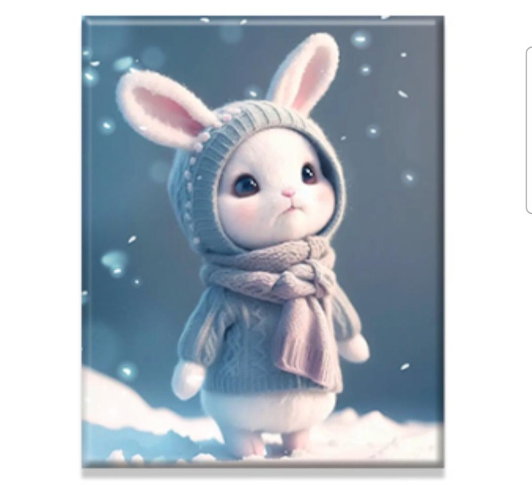 토끼 보석십자수 주문제작해드려요