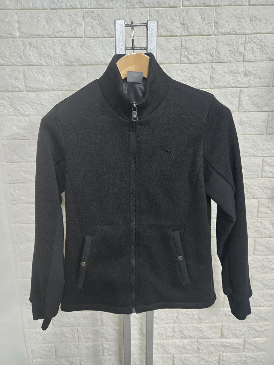 정품)푸마 여성 윈드셀 플리스 자켓 S 블랙