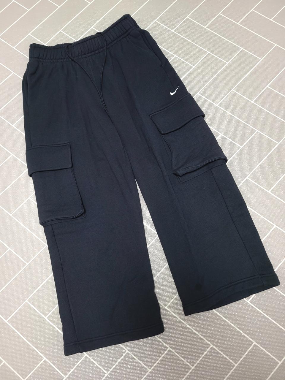 나이키 로우라이즈 오버사이즈 프렌치 오픈 헴 테리 팬츠 M