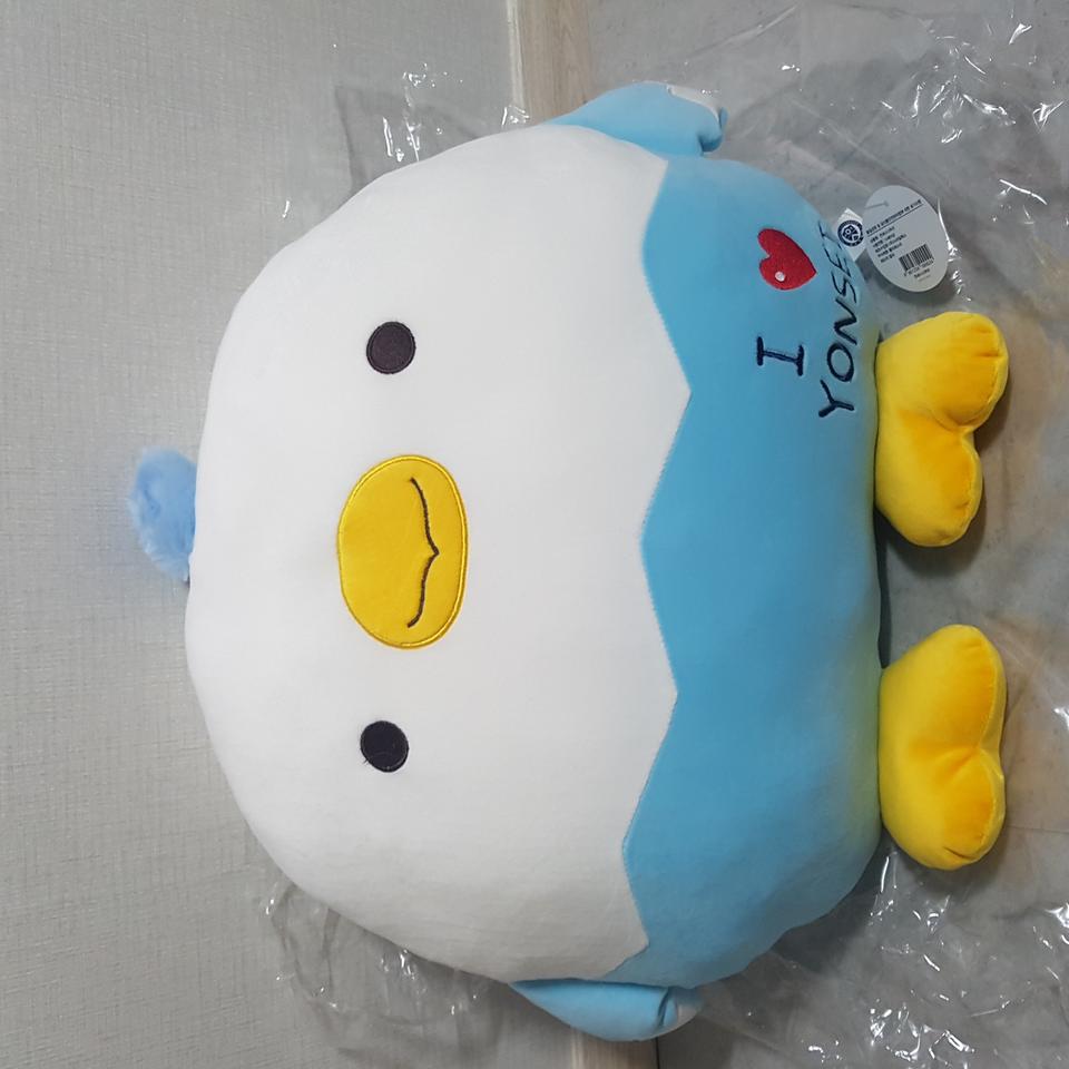 연세 독수리 대형 인형 쿠션 40x30 기념품 굿즈 펭귄 침대 쇼파