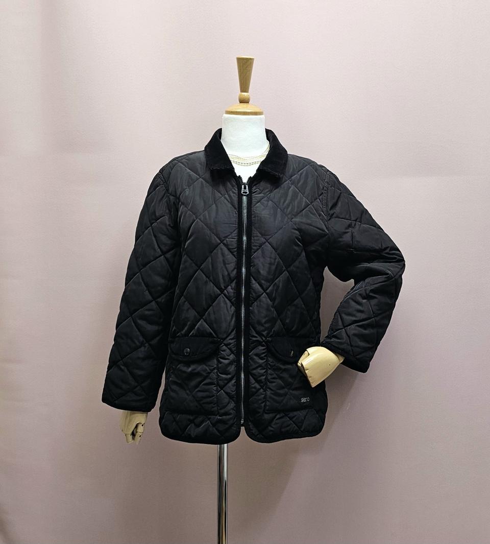 siero 시에로 코듀로이 배색카라 퀼팅 점퍼