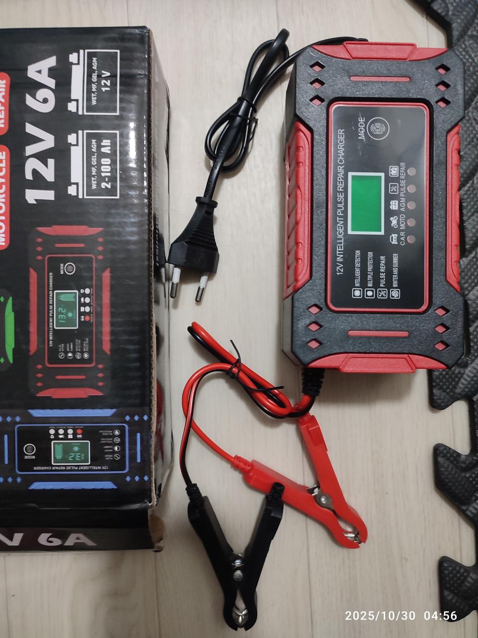 12v 6a 배터리 충전기 차량용 자동차 오토바이