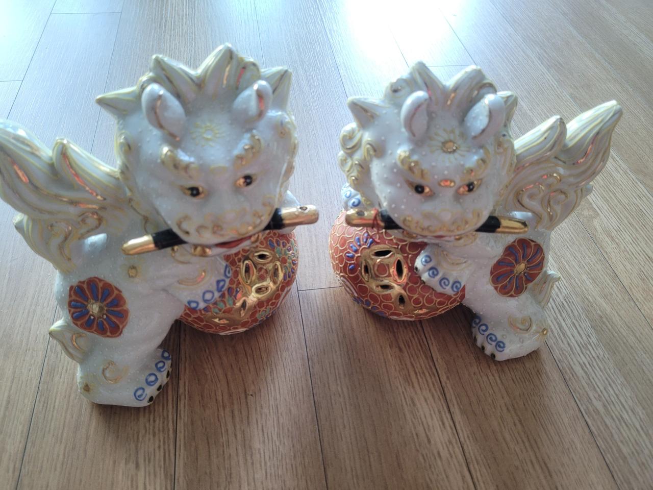 도자기 해태 1쌍