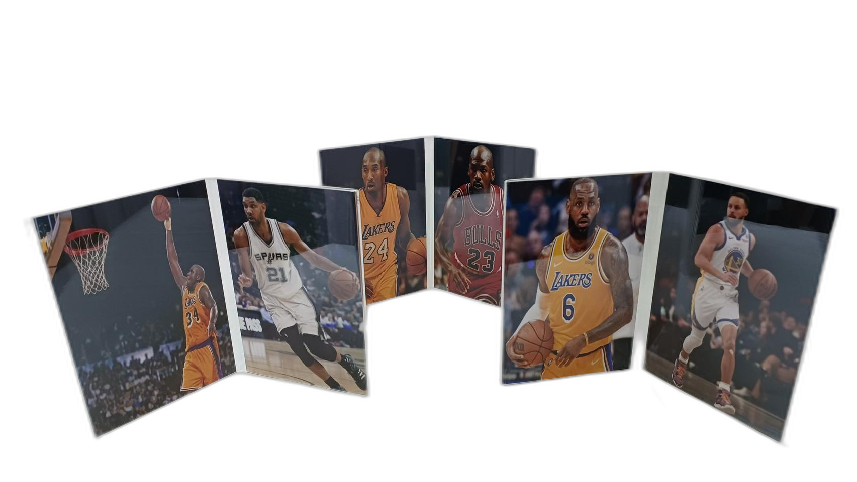 NBA 전설 6인 아크릴 액자 포토세트농구팬을 위한 인테리어 컬렉션