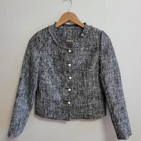 진주 트위드 자켓