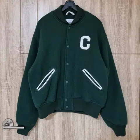 커버낫 가죽콤비 야구점퍼