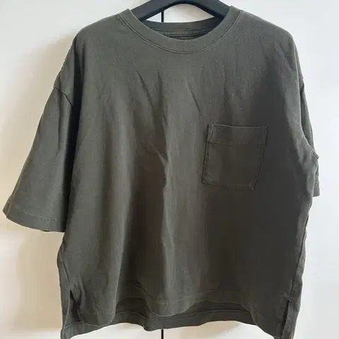 무지 muji 무인양품 포켓티 반크롭티 반팔티셔츠