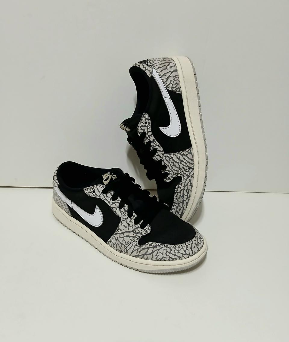 나이키 에어 조던 1 로우 블랙 시멘트:255