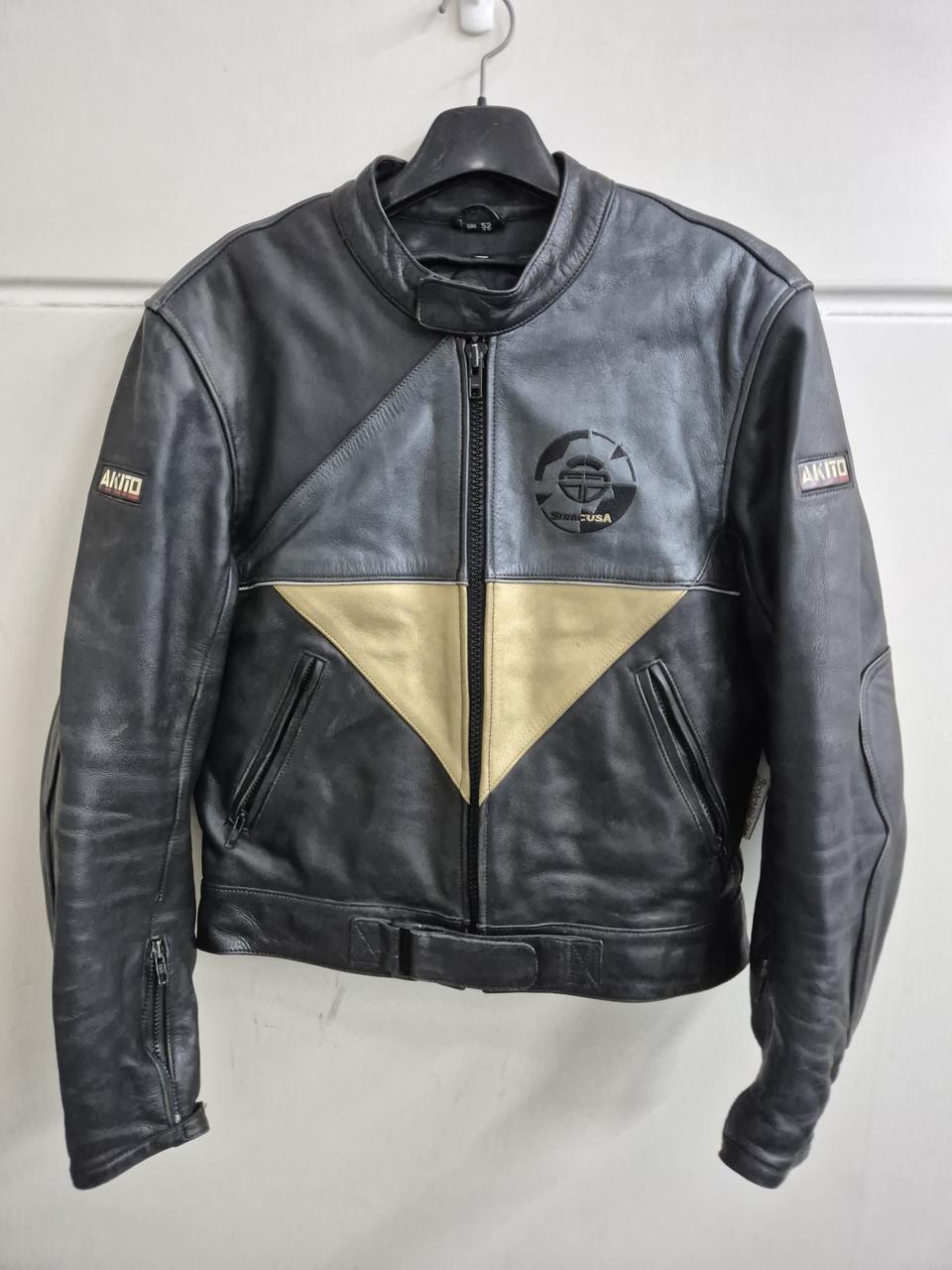 AKITO 가죽 자켓 블랙 42(95/M)