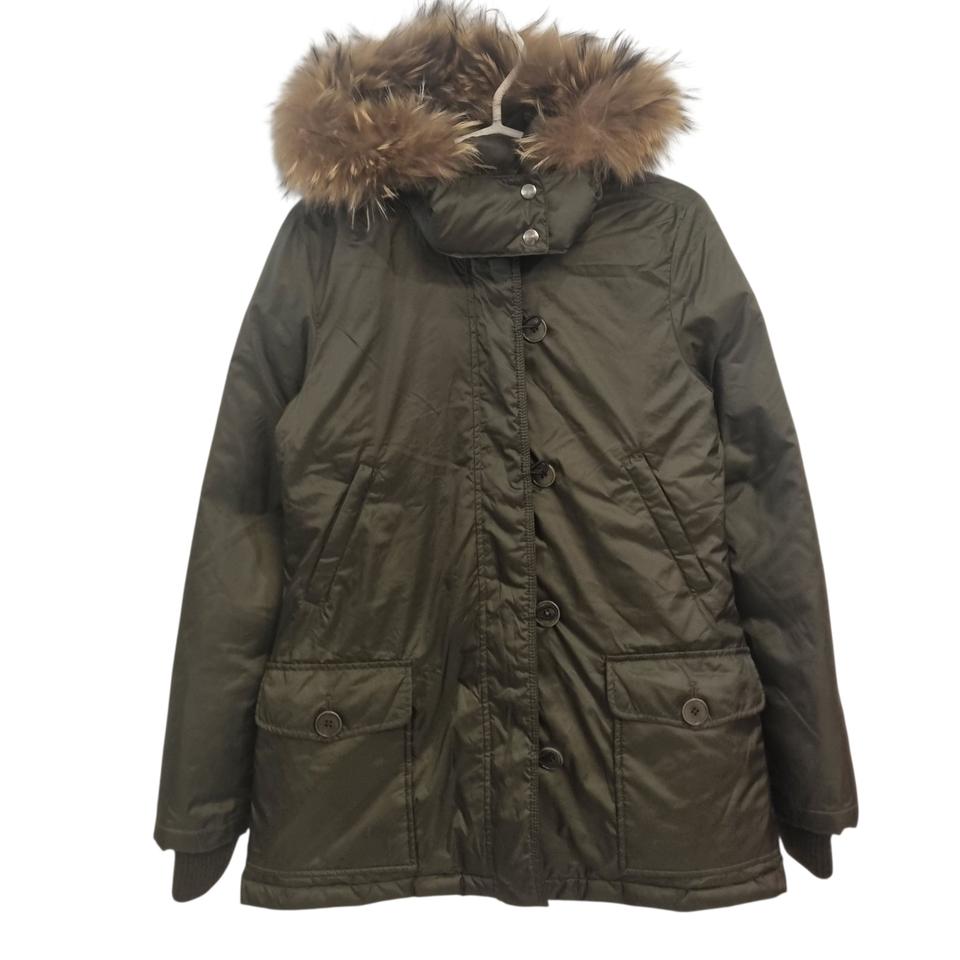 Theory 띠어리 여성 카키 라쿤털 패딩