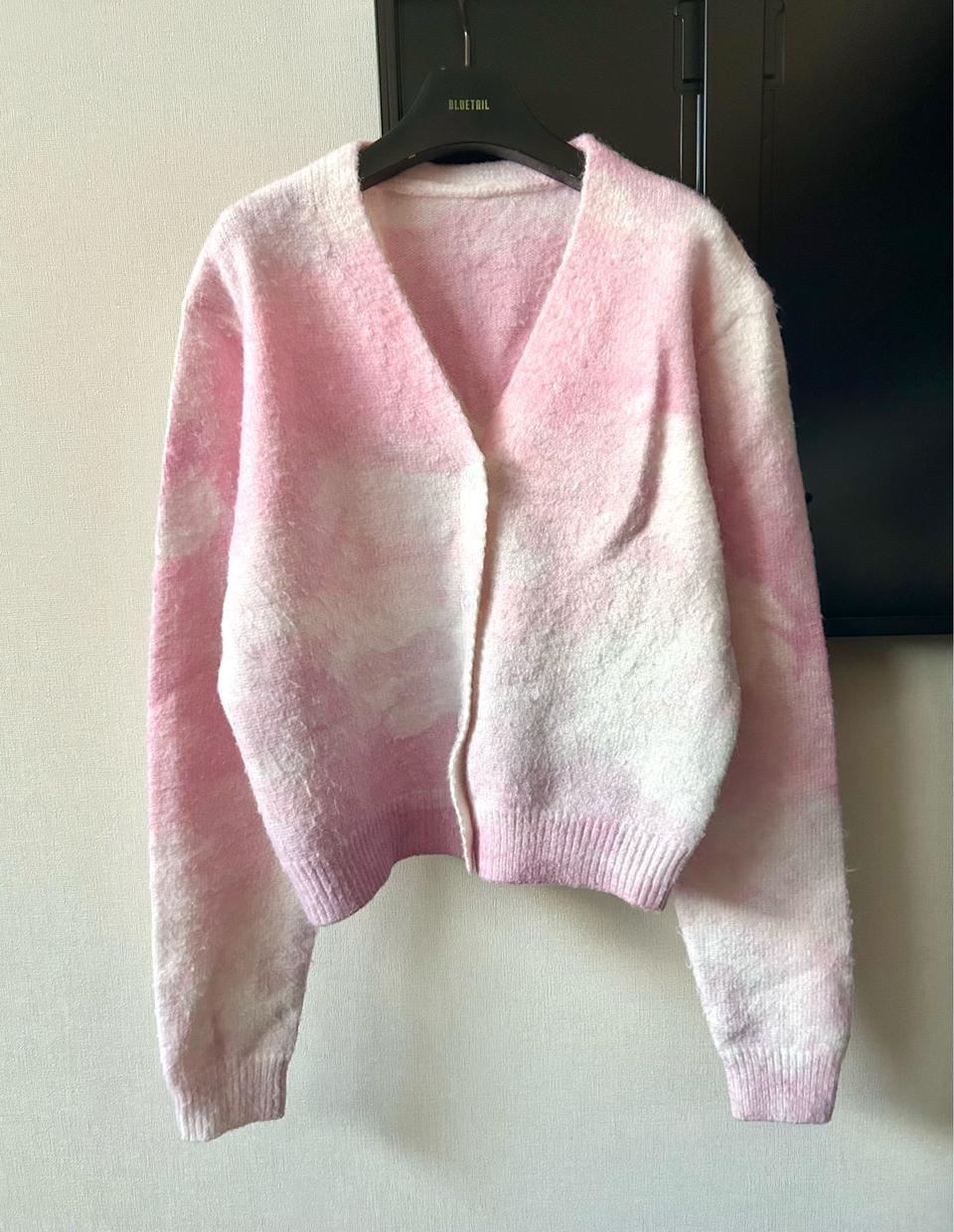 핑크라벤더 가디건