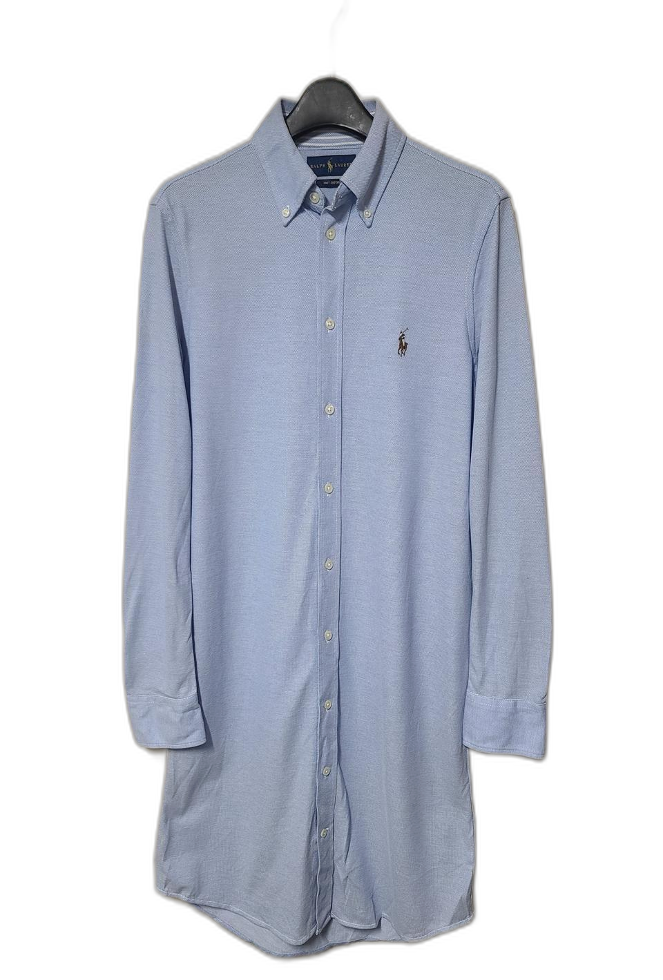 폴로 롱 니트 옥스포드 셔츠 원피스