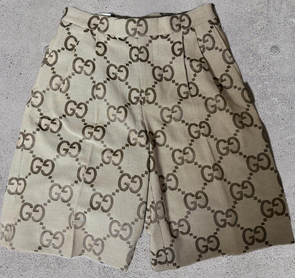 [48] 구찌 점보 GG 캔버스 쇼츠 반바지