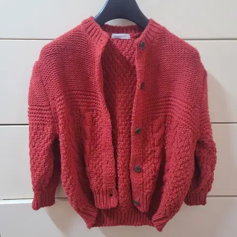 여아 Peach&Cream 니트 가디건 3XL