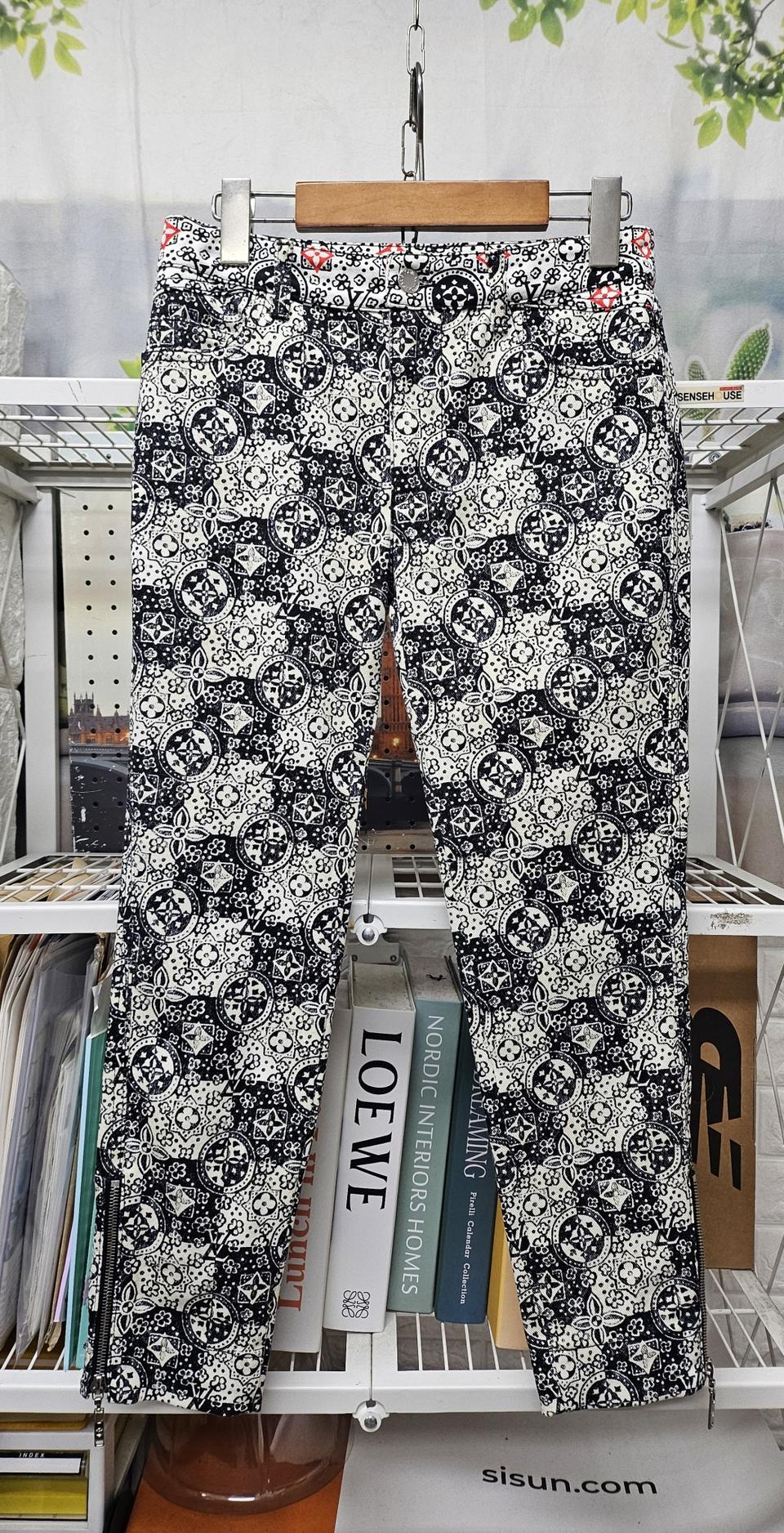 루이비통 여성팬츠 26 모노그램 슬림팬츠 명품바지 WL85