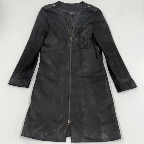 막스마라 램스킨 스웨이드 원피스 55