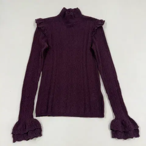 폴로 러플 메리노울 니트 55