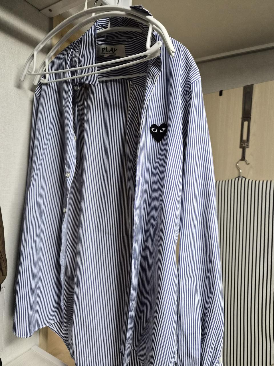 꼼데 스트라이프 셔츠