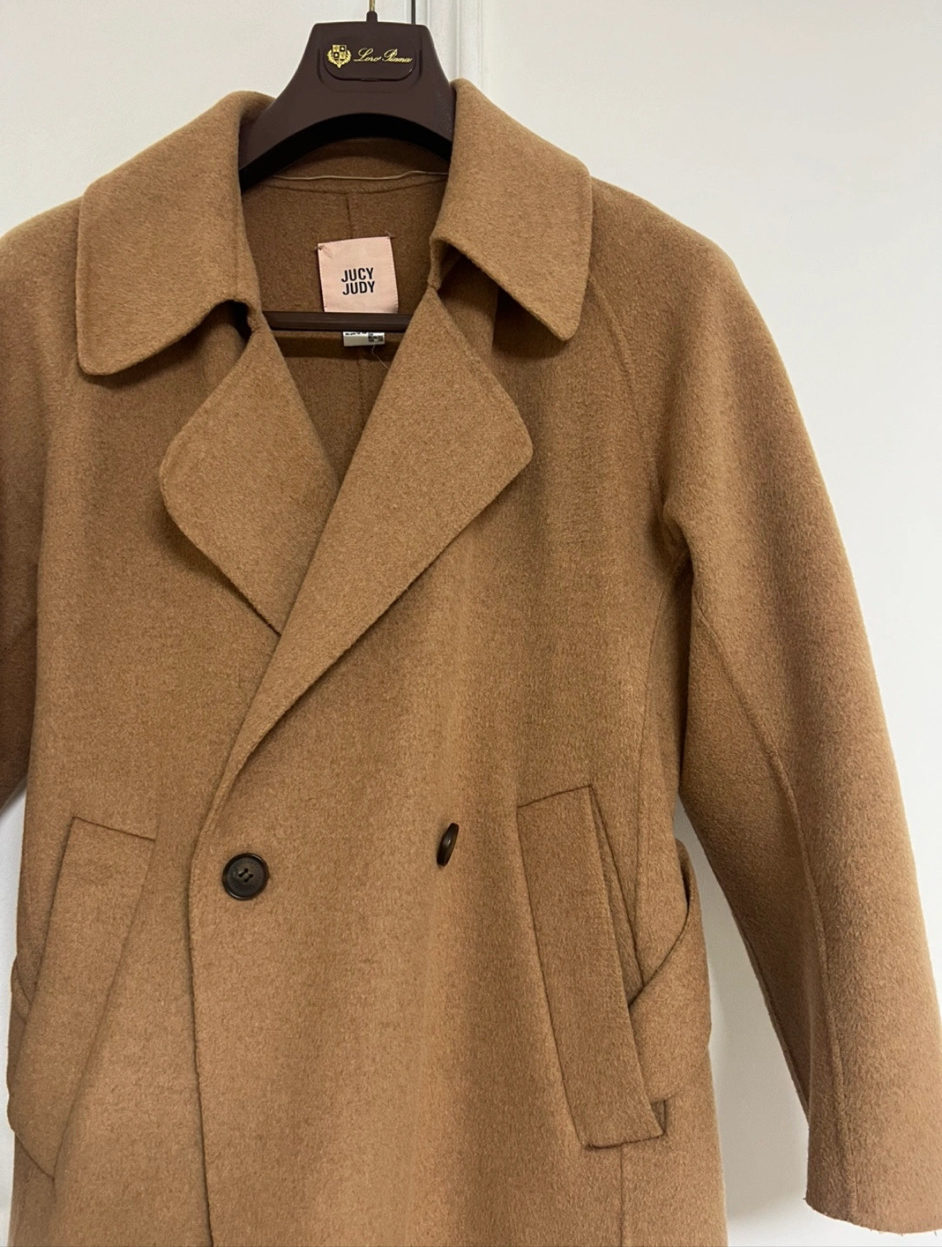 쥬시주디 카멜 롱코트