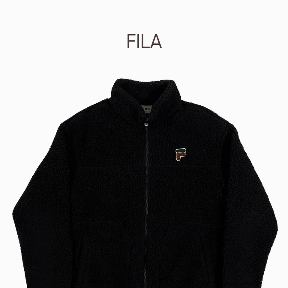 휠라 뽀글이 양털 집업 BD039