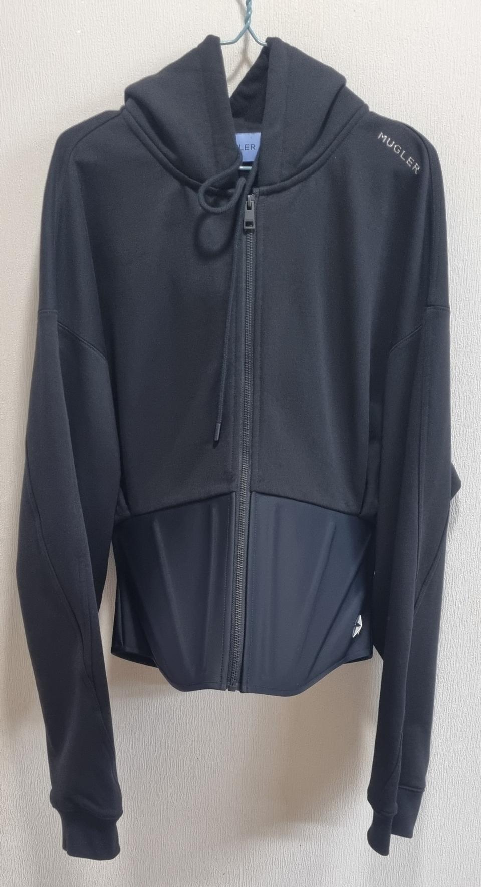 H&M 에이치앤엠 x 뮈글러 코르셋 웨이스트 후드 집업m