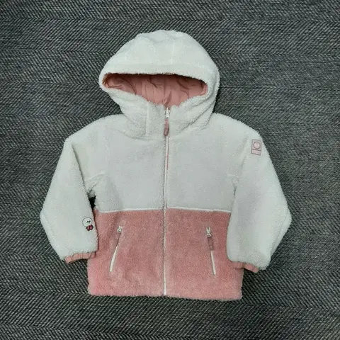 케이투 K2 키즈 양면 뽀글이 후드집업 다운패딩