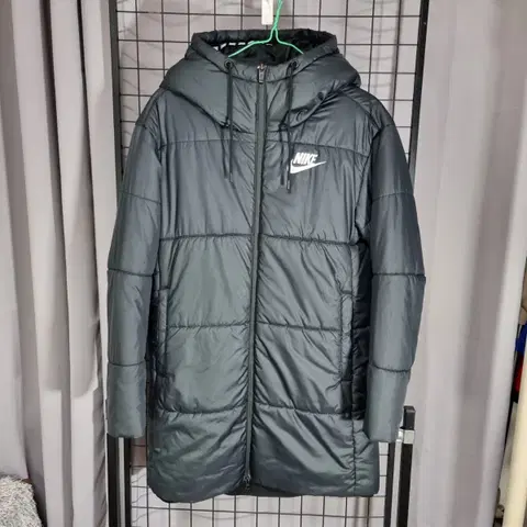 나이키 롱패딩 여성 후드 경량 롱 패딩 자켓 블랙 85