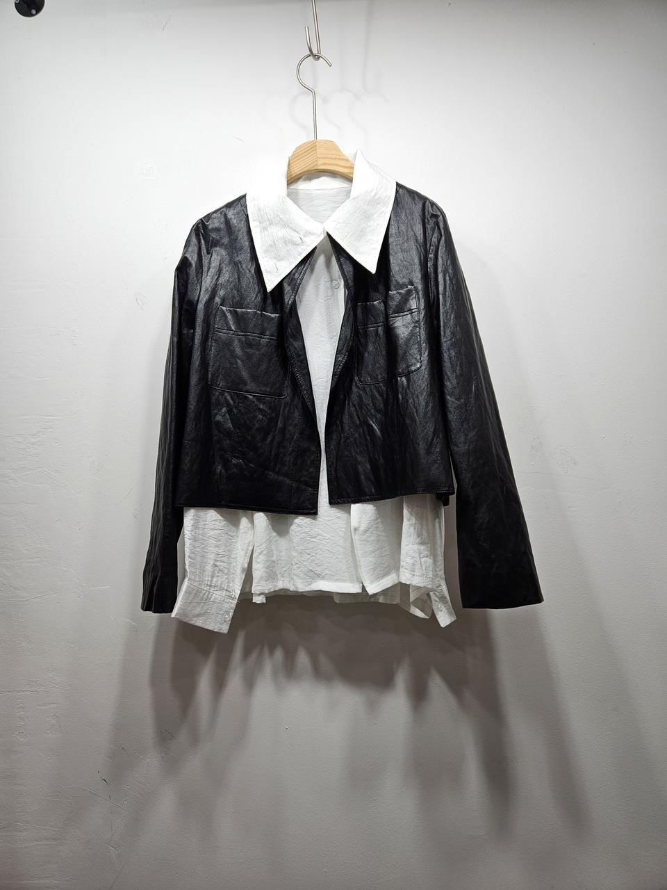 여리여리한 빅카라 블라우스 [새상품] Free