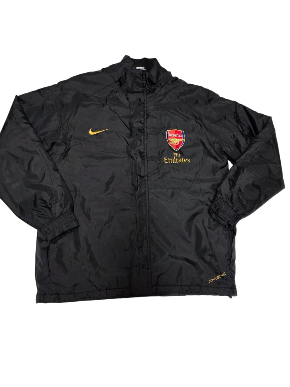 나이키 아스날 블랙 경량패딩 자켓  모자x M 73/58