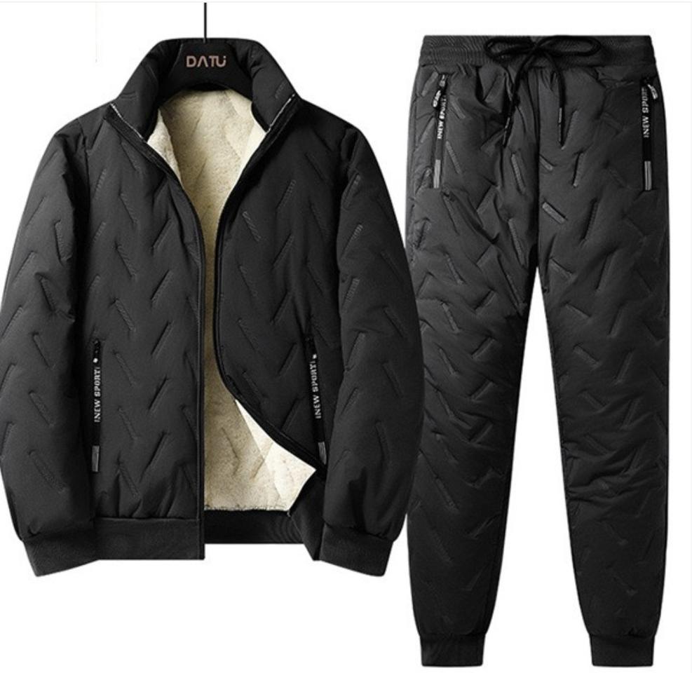 상하의 양털패딩 셋트 남성용
