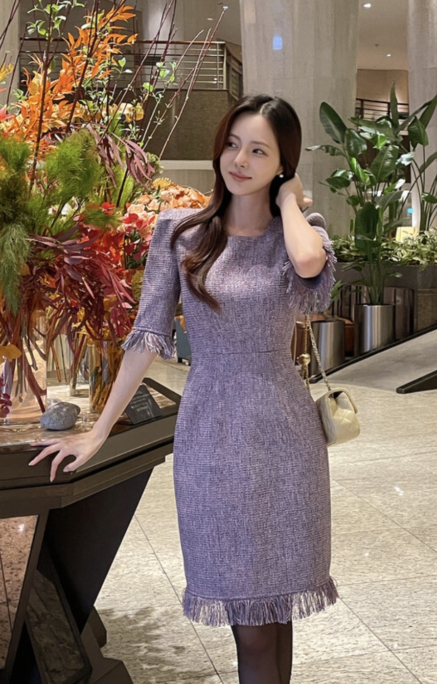 marant 트위드 원피스