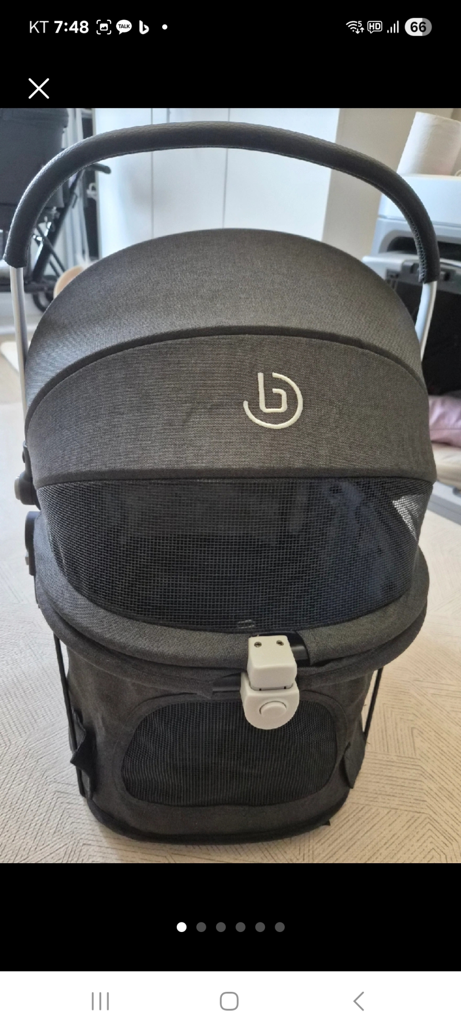 낫쏘빅 도로시 강아지 애견 개모차 유모차 캐노피 바구니 1회 사용