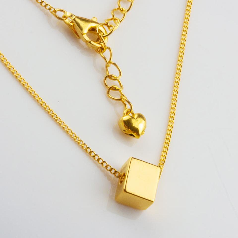 24k 사각 큐브 순금목걸이 1돈