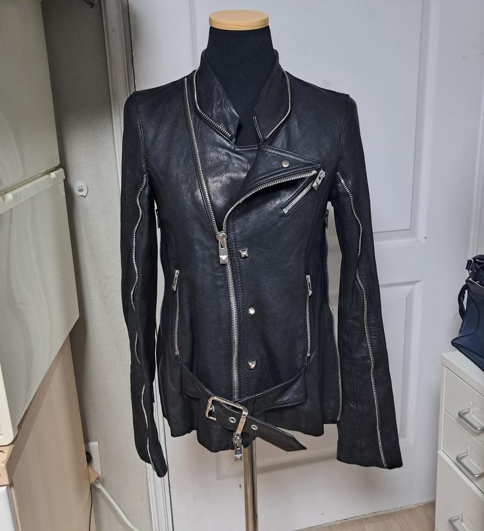 Hogan 호간 램스킨 양가죽 라이더 자켓 40사이즈(약44~날씬55)