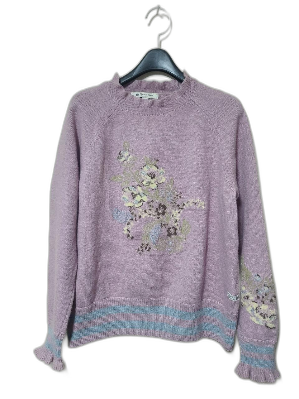 써스데이아일랜드 플라워 풀오버 니트